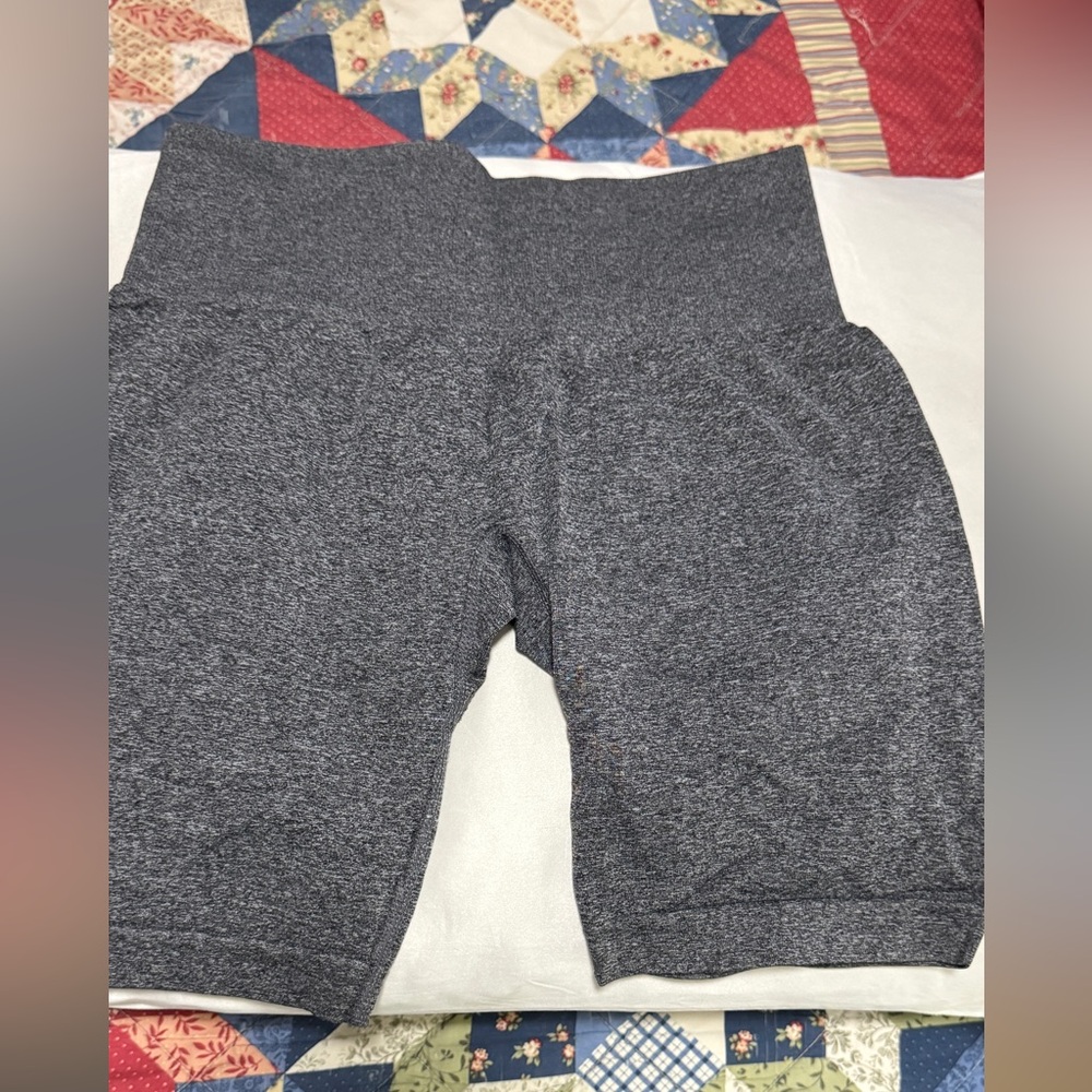 NVGTN Gray and Orange Bike Shorts Soft and Versatile